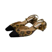 Aquazzura Leopard Print Ankle-Wrap Pumps - Size 38.5