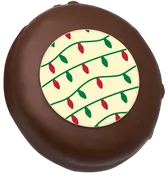2 Color Holiday Lights Print Decorated Cookie Cookies