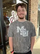 90's Interlocking MSU Washed Bottomland Tee