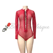 Comfort &amp;amp; beauty - Red long sleeve netted