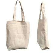 100 Lot Cotton Reusable Grocery Shopping Tote Bags Gusset Natural Wholesale Bulk