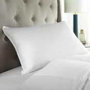 Luxury Medium Density Hotel Chamber Pillow for Side Sleepers – Assembled in the USA  (RDS + Hypoallergenic)