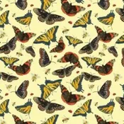 All Mid Atlantic Shop Hop Fabric Line – Butterflies – Yellow