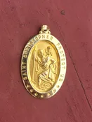 14k 2.1g St. Christopher pendant