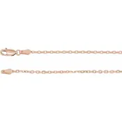 14 Karat Gold 2mm Diamond-Cut Cable Chain