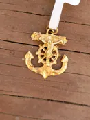 10k 2.1g anchor crucifix