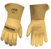 12-3275-60 - 27 CAL FR LEATHER GLOVE, KEVLAR LINED/WIDE CUFF