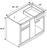AA BBC39/42 - Base Blind Cabinet