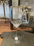 Belmont Gold Rimmed Crystal Red