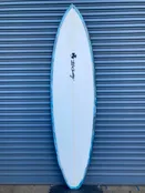 Casey Wing Zinger Mid Length Funboard (Size: 7’0″, Color: Blue Black Marble Rails)