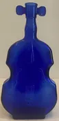Cobalt Blue Glass Violin Bottle (#4) — Montgomery Violins