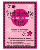 Bachelorette Scavenger Hunt Game
