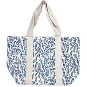Anju Jewelry - Handcrafted Canvas Bag with Block-Printed Azure Canopy