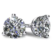 1.0ctw G-J Color, Diamond Stud Earrings, GIA Certified