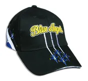 Blue Angels Black Tri Color Diamond Solo Embroidered Cap