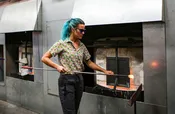 Furnace Glassblowing (@ night)