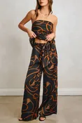 Abstract Print Palazzo Pants