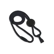 1/4" Round "No-Flip" Lanyard with "Twist-Free" Wide Plastic Hook, Qty = 100