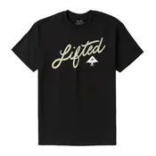 4700 ANGLED SCRIPT TEE - BLACK