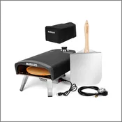 Gas Pizza Oven with Automatic Rotating Pizza Stone