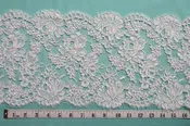 Alencon Lace, French Alencon, Allover Roses, 9″ wide