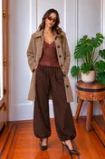 Blythe Sweater Jacket in Tan