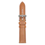 20mm Leather Watch Strap - Stitched Tan