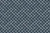 Bahama Court Trellis Fabric - Navy Blue