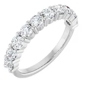 14K White Gold 1 1/3 CTW Natural Diamond Anniversary Band