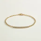 2mm CZ Bar Bracelet