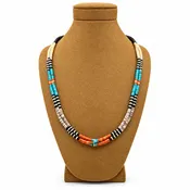 Gerard & Mary Calabaza Multicolor 3 strand Heishi Necklace