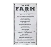 “On The Farm” sign