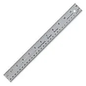 12"  Stainless Steel Ruler