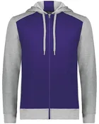 Unisex Eco Revive Three-Season Triblend Fleece Full-Zip Hooded Sweatshirt - 6899