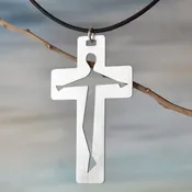 Crucifix Necklace in Stainless Steel