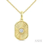 10 Karat Drop Diamond Pendant