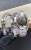 Serpenti Tubogas Double Spiral Grey Dial Two Tone Super Clone Watch