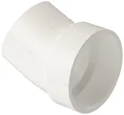 1-1/2" PVC DWV 22-1/2 Degree Street Elbow, Box of 50 ($3.96/ea) — Saffron Supply Company