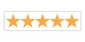 5 STAR ⭐️⭐️⭐️⭐️⭐️ Removable Sign Sticker - Pack of 10