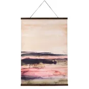 Abstract Landscape Painted Wall Hanging 40" x 55"