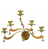 ALBA LAMP: Wall Light Sconce G9 Bulb Scavo Murano