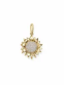 14K Gold & Diamond Hope Sunflower Pendant (Large)