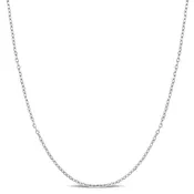 1.1MM Cable Chain Necklace in 14K White Gold, 18" Length