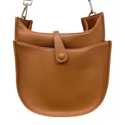 Ah Dorned Brown Vegan Leather Crossbody Shoulder Bag