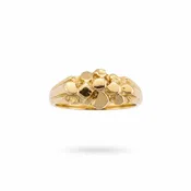 10K Yellow Gold Ladies Nugget Fashion Ring