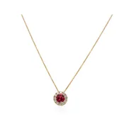 0.30ct Ruby and Diamond Pendant