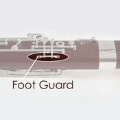 B Flat / G Foot Guard, Silver-Plated