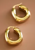 Adeline 18K Gold Hoop Earrings
