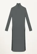 Aria T-Neck Tunic in Charcoal