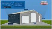 36WX25LX12&amp;8H VERTICAL STRAIGHT ROOF BARN SKU 004